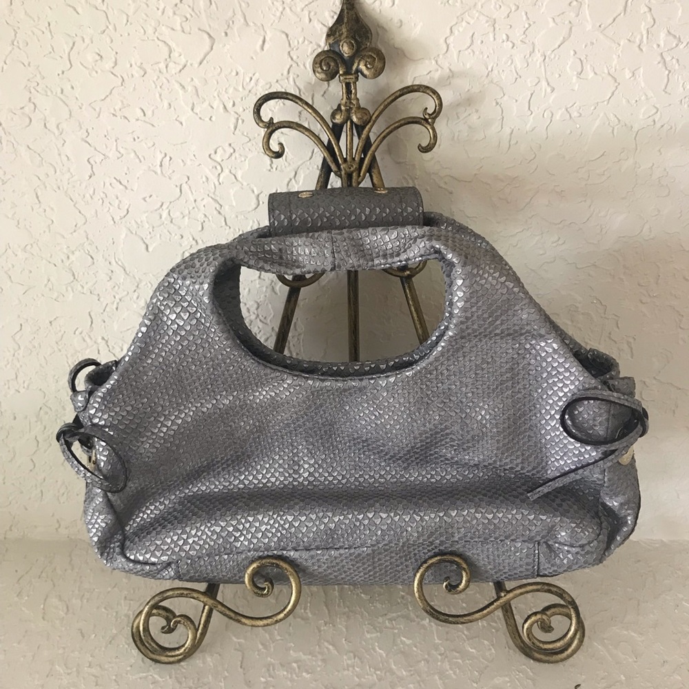 Kate Spade Silver Animal Print Hobo Bag